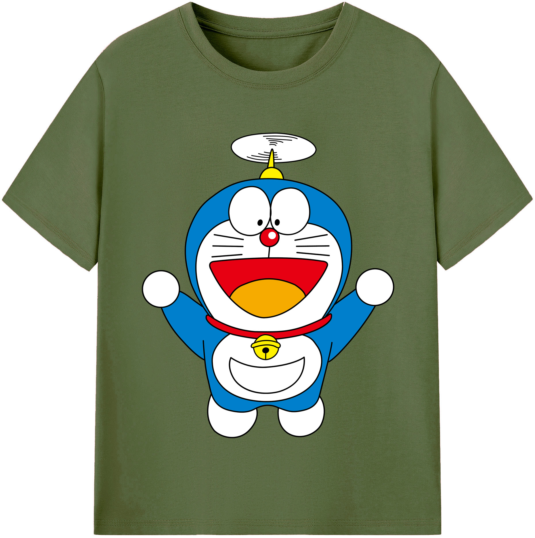 （画像用） ドラえもん Doraemon 綿100％半袖Tシャツ（フロントプリント）